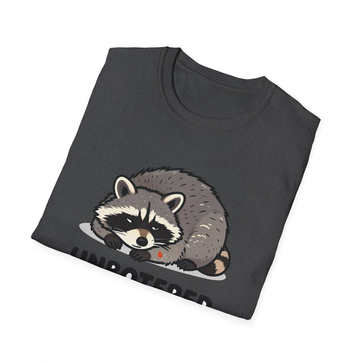 Unbothered Energy Raccoon Tee - Funny Meme Graphic T-Shirt