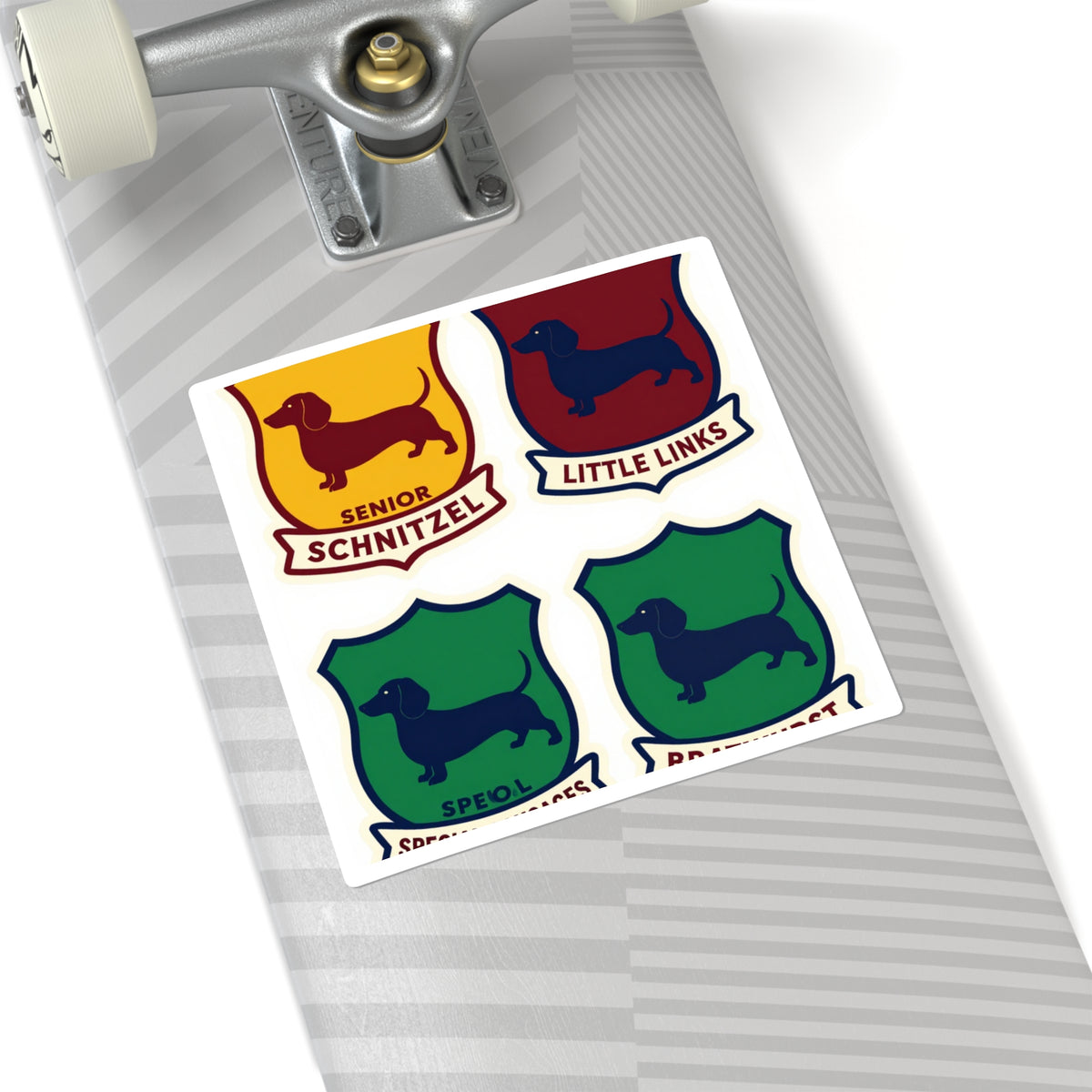 'Little Links & Senior Schnitzel' Dachshund Sticker Sheet, 4x6in