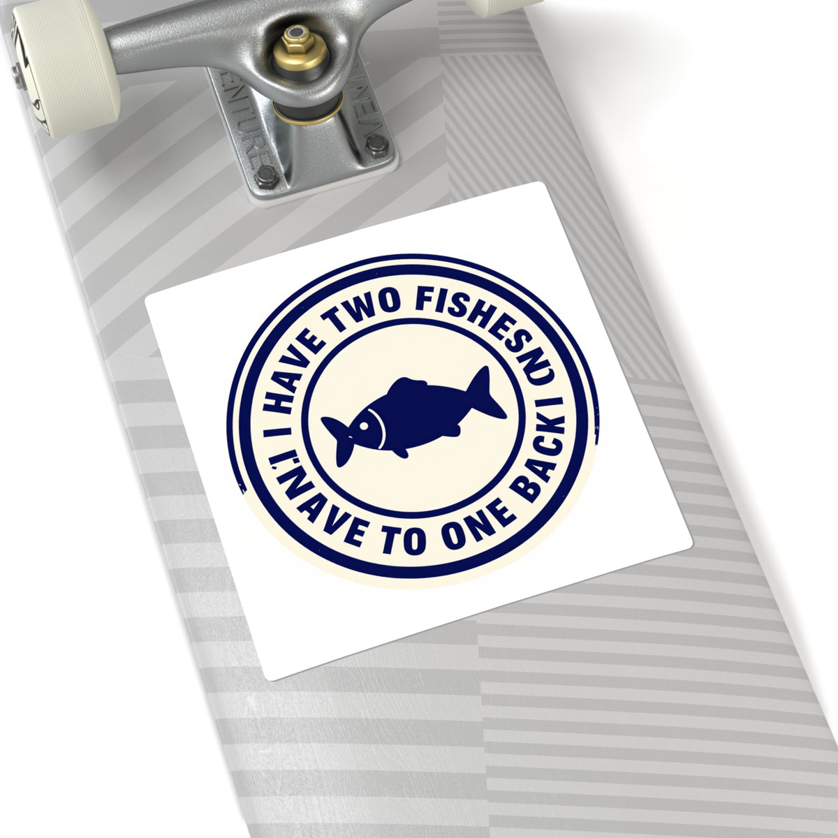 'Two Fishes, Not Putting One Back' Petty Hill Sticker, 3in