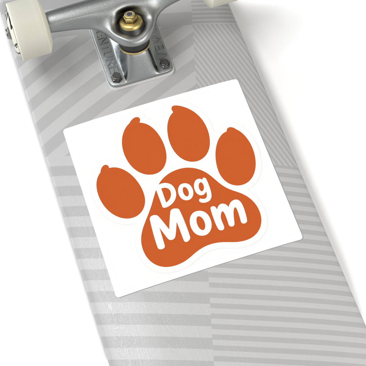 Dog Mom / Dog Dad Paw Print Decal, 4in Vinyl Sticker