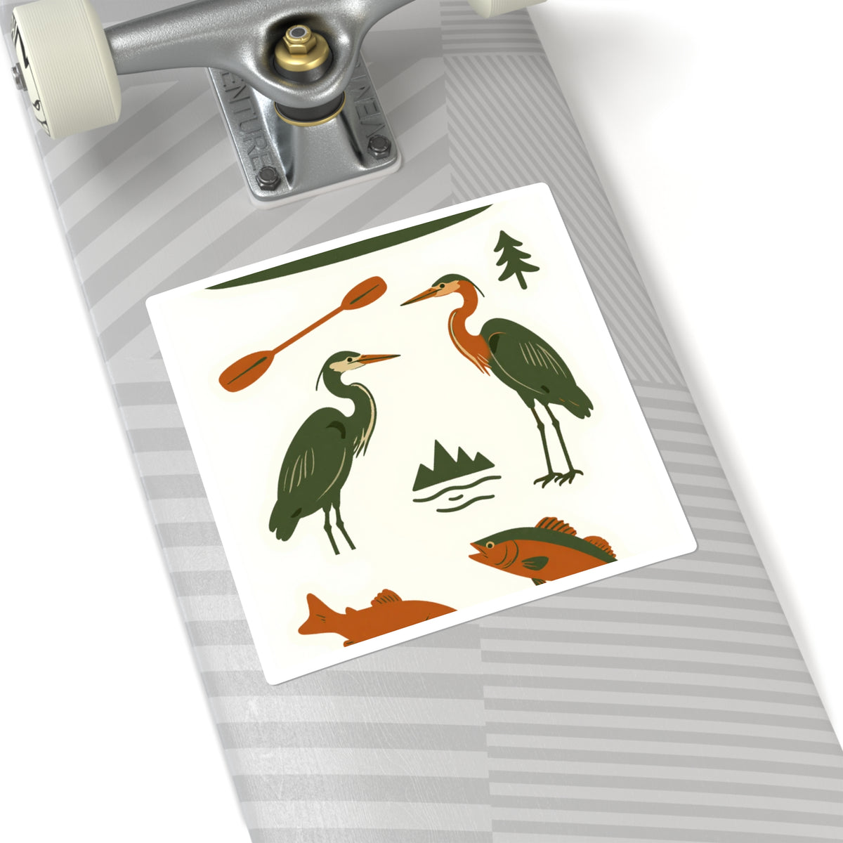 'Fall Line Flow' River Icons Kiss-Cut Sticker Sheet, 4x6in