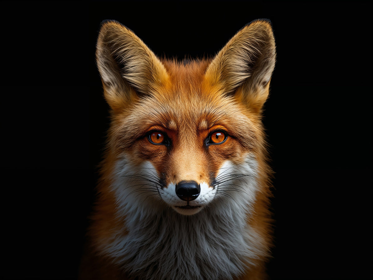 Red Fox Portrait Metal Print