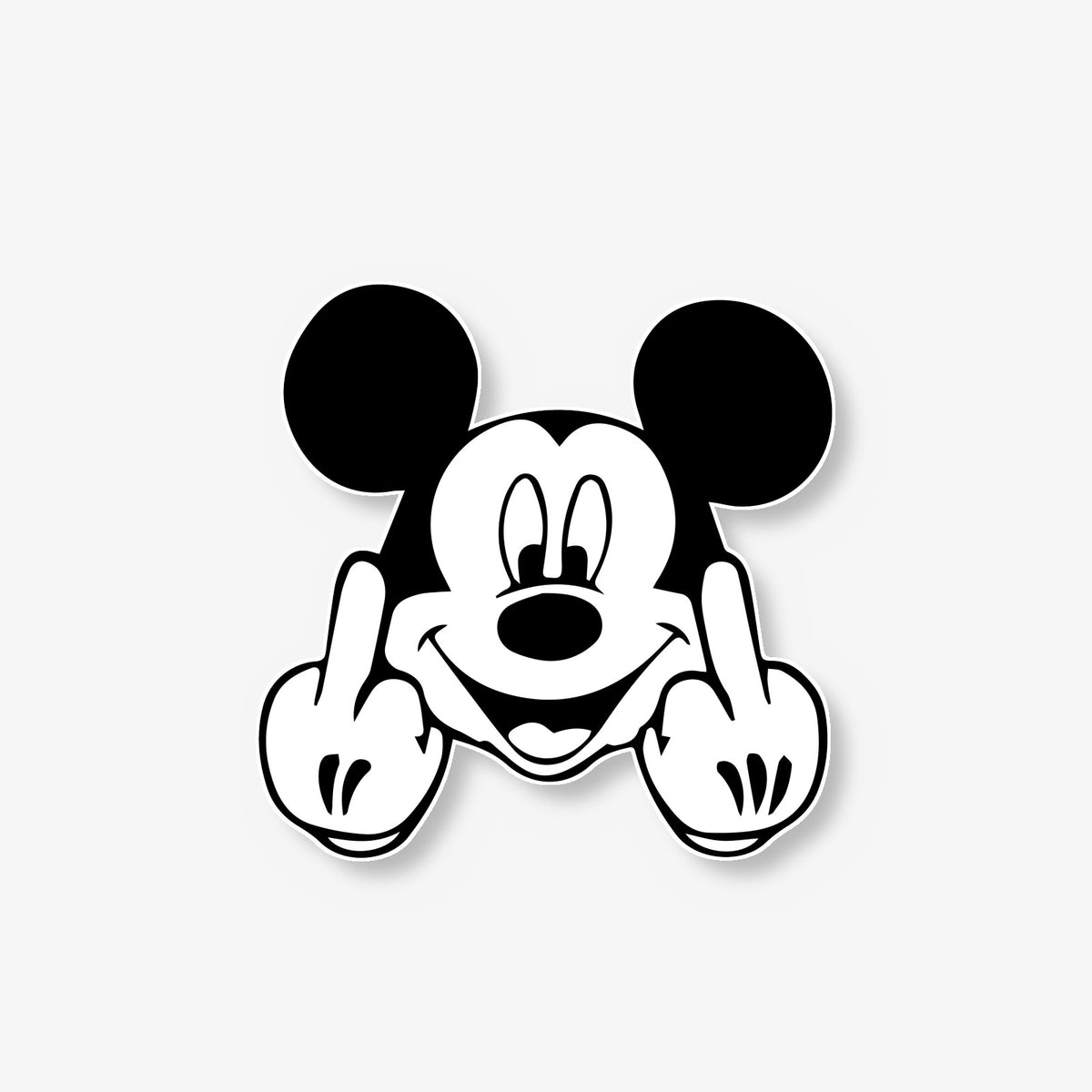 Mickey's Pointing Gesture Car Decal -- Laminated