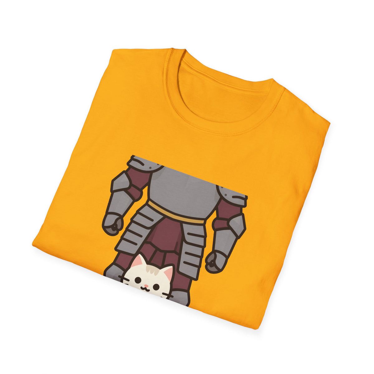 'Tiny Guard, Big Heart' Armored Kitten Knight Unisex Tee