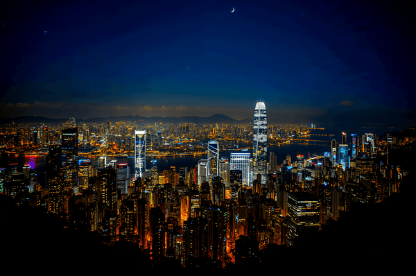 Hong Kong Skyline At Night V