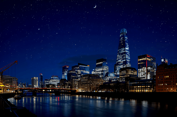 London England skyline at ni