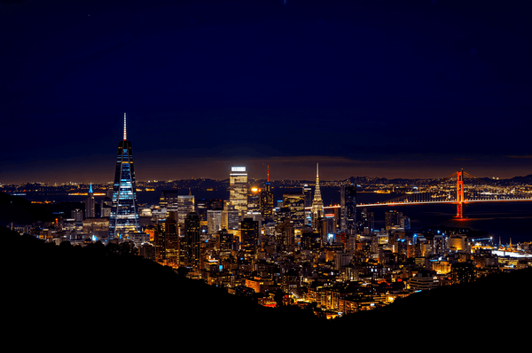 San Francisco USA skyline at