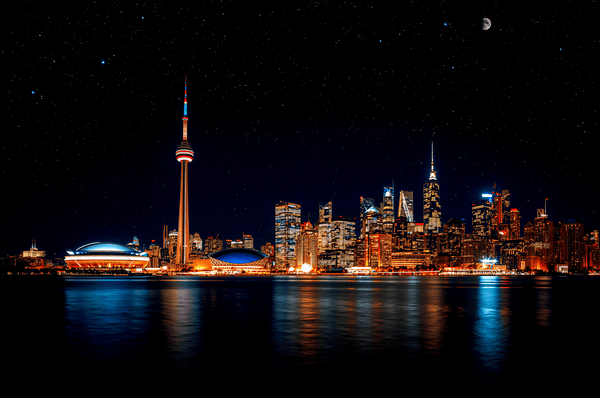 Toronto Canada skyline at ni