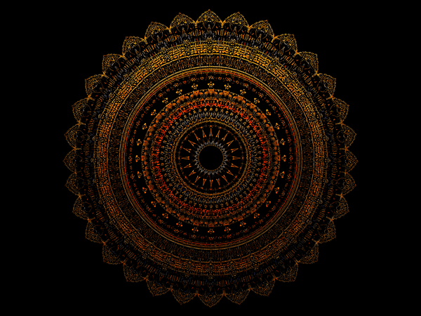 a symmetrical circular Geome