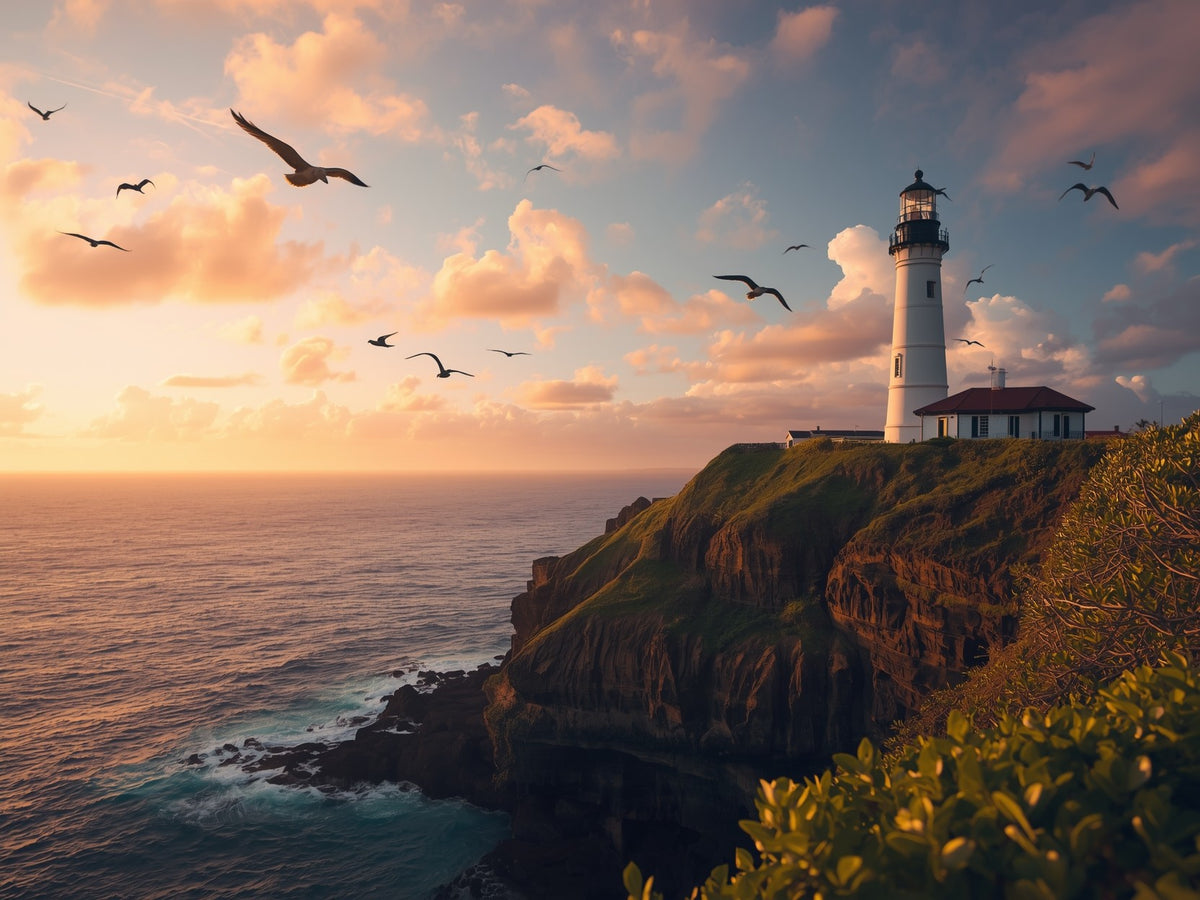 Kilauea Point Lighthouse Metal Print