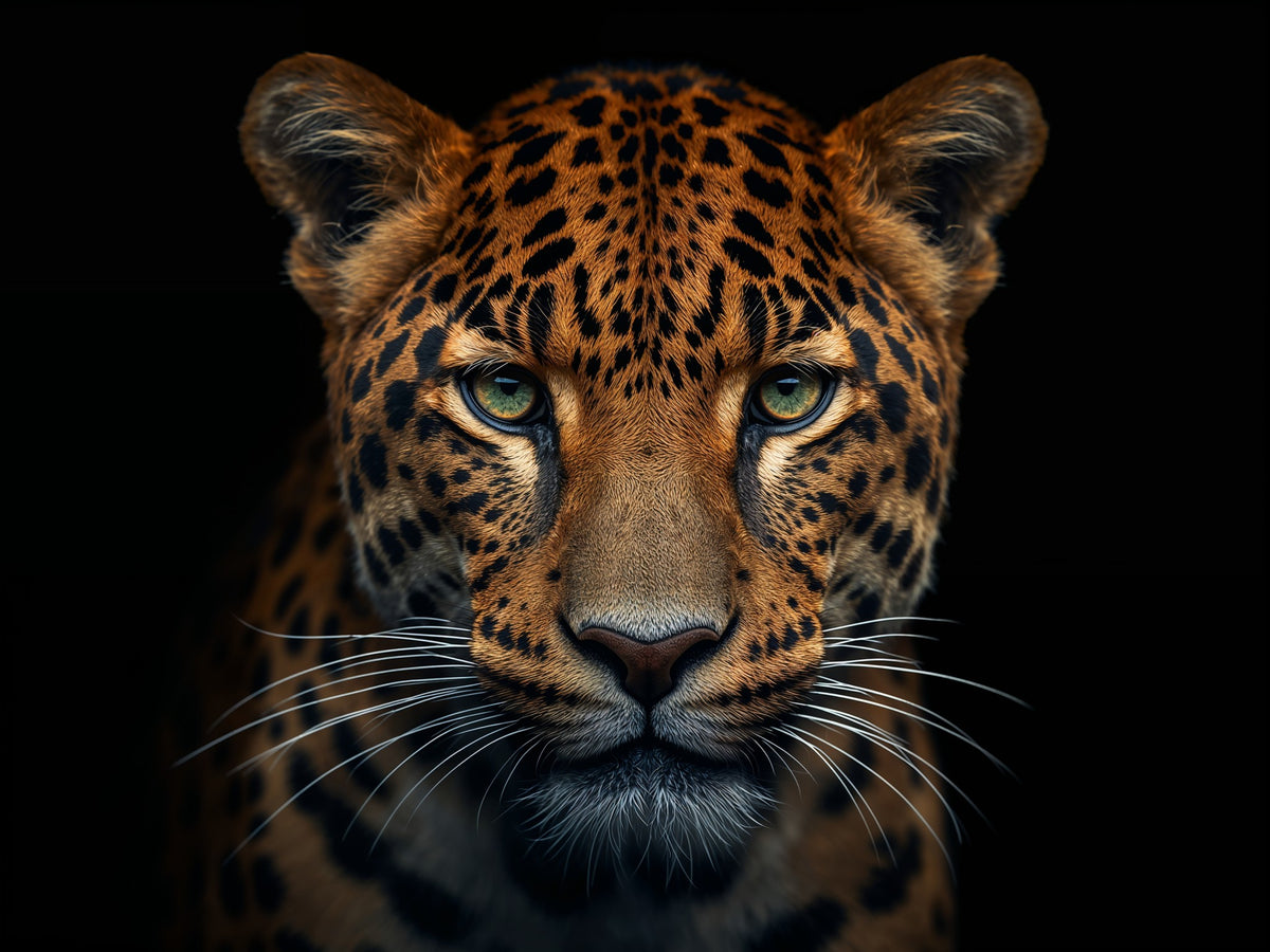 Leopard's Gaze Metal Print