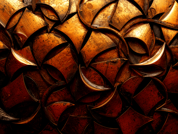 intricately arranged geometr