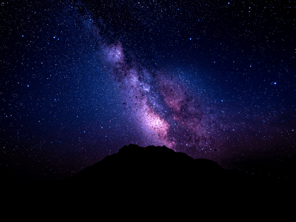 the Milky Way galaxy stretch
