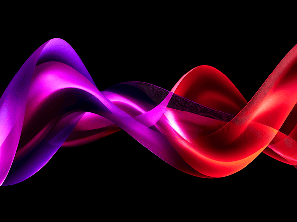 undulating abstract flowing