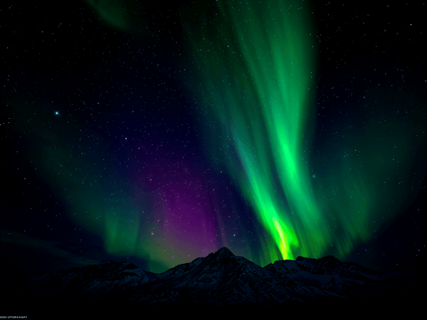vibrant Northern lights danc