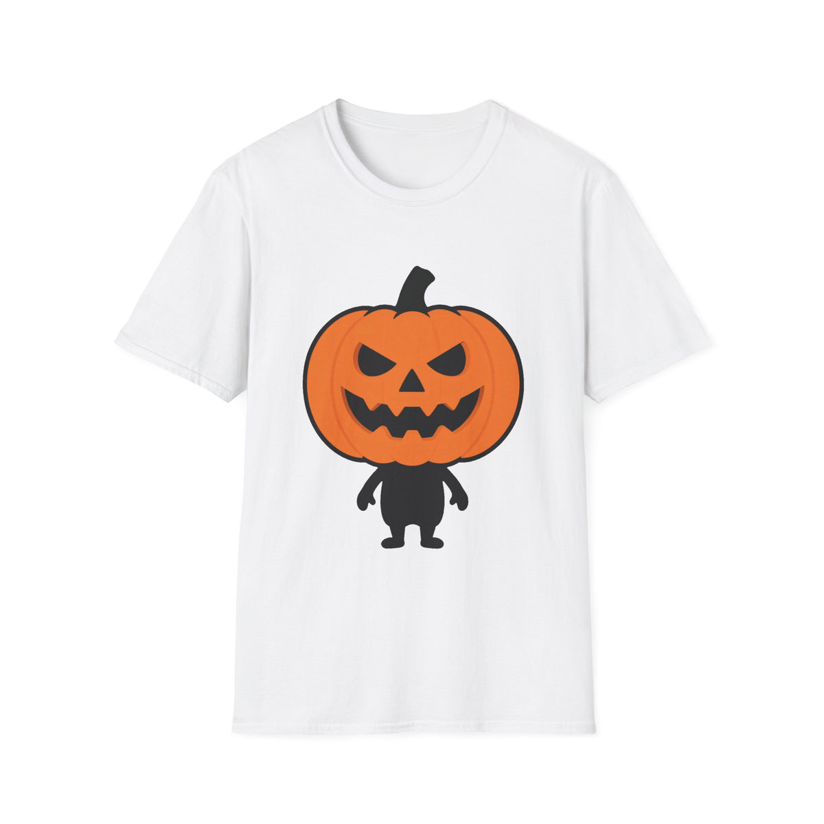 Pumpkin-Head Tiny Body Halloween Tee, Funny Costume Shirt