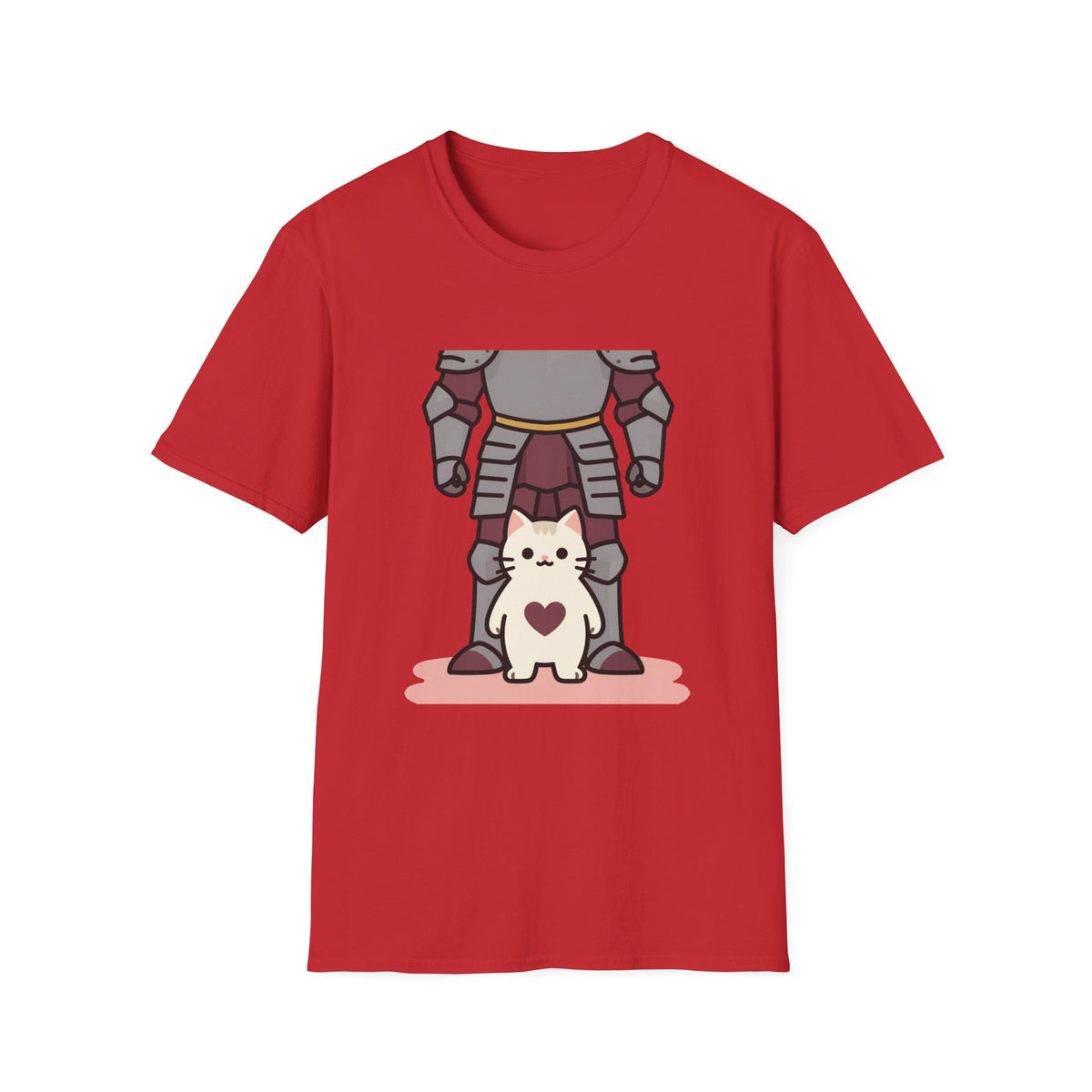 'Tiny Guard, Big Heart' Armored Kitten Knight Unisex Tee