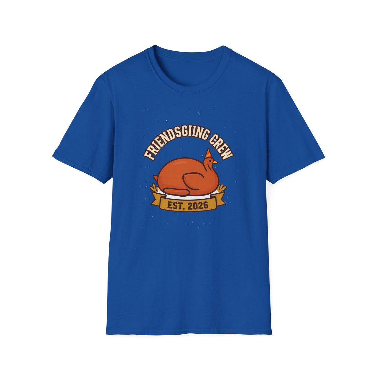 'Friendsgiving Crew' Matching Group Tee, Custom Name & Year
