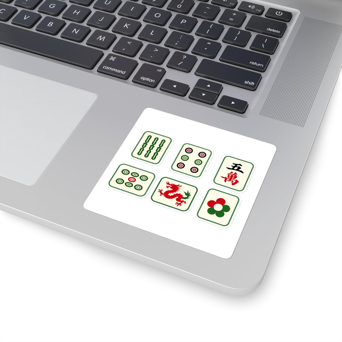 'Mahjong Night' Tile Sticker Sheet, Kiss-Cut 4x6in Decals