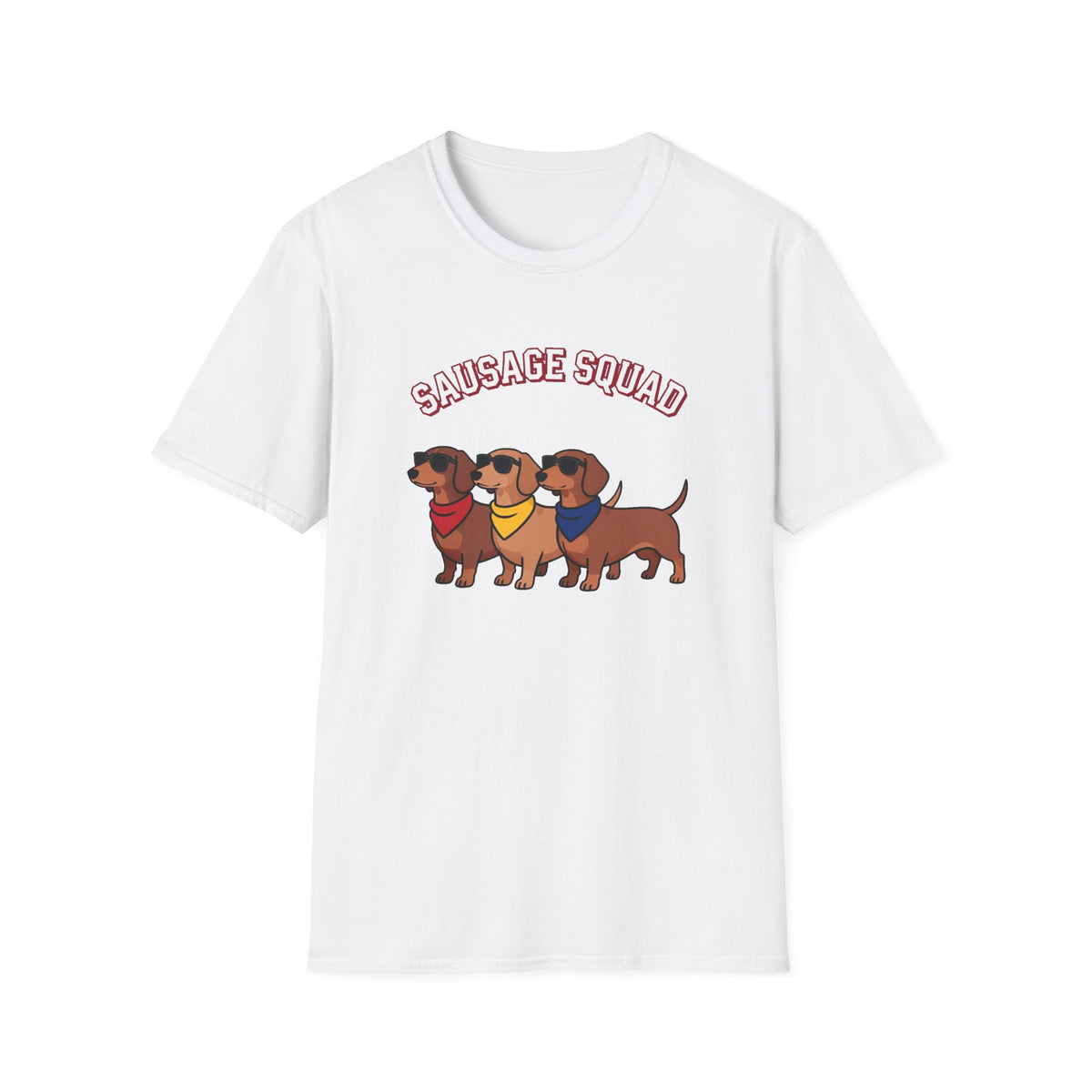 'Sausage Squad' Dachshund Group Tee, Funny Multi-Dog Mom Gift Shirt