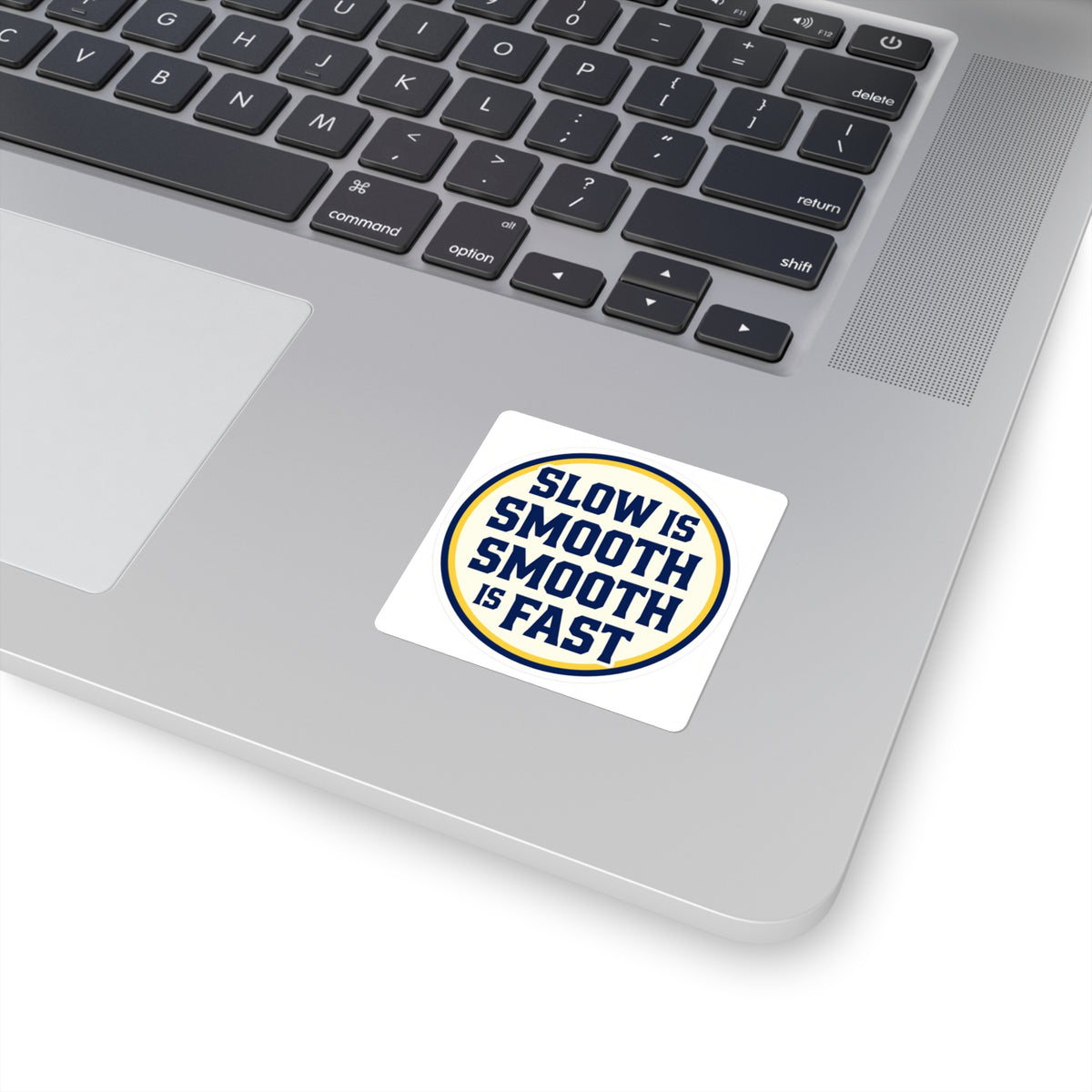 'Slow Is Smooth, Smooth Is Fast' Retro Type Running Sticker