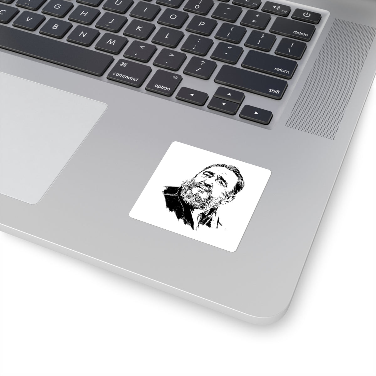 Fidel Castro Sketch Portrait Decal, 4-5in Vinyl Sticker