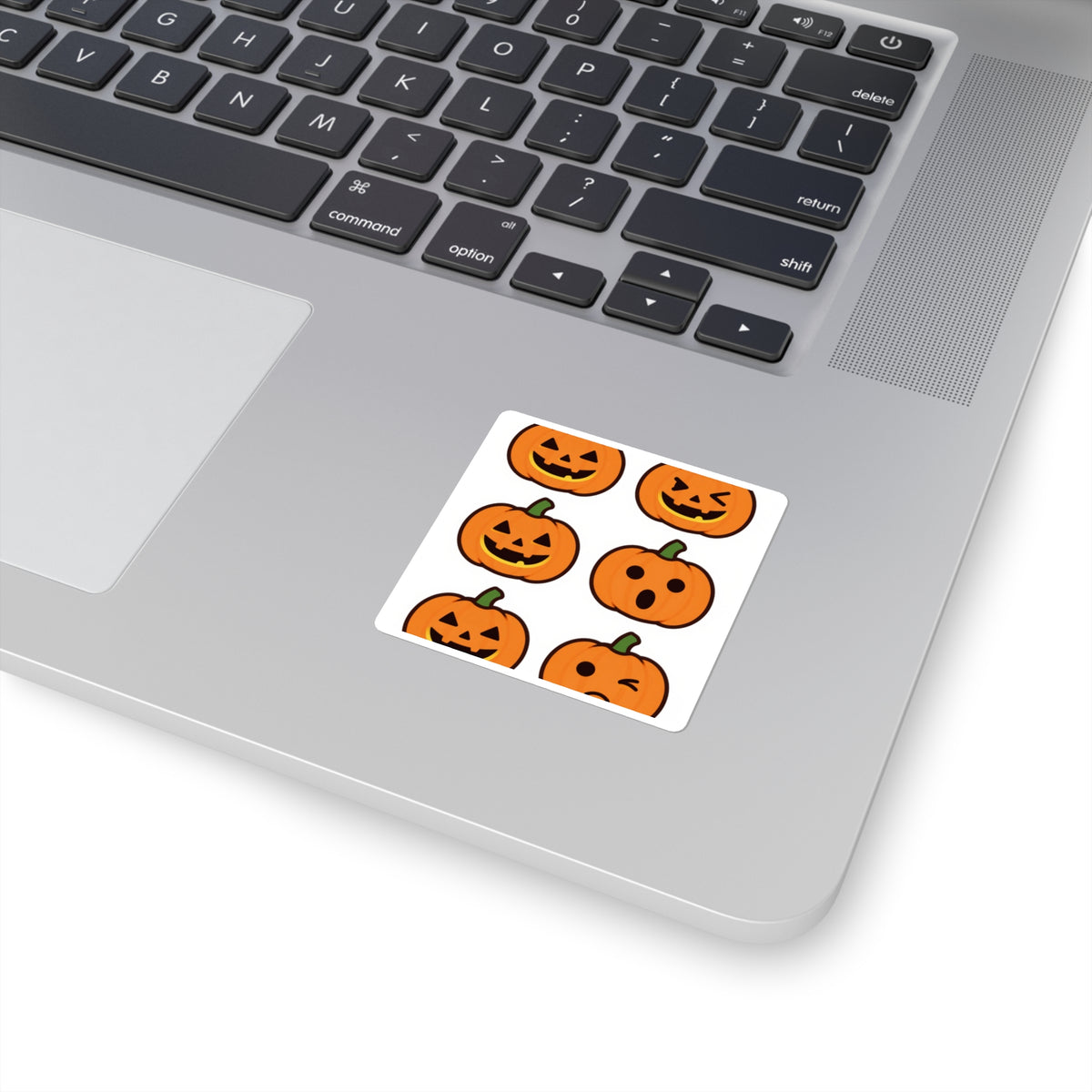 Glow-in-Dark Pumpkin Mini Sticker Sheet, Boo Basket Filler 3x4in