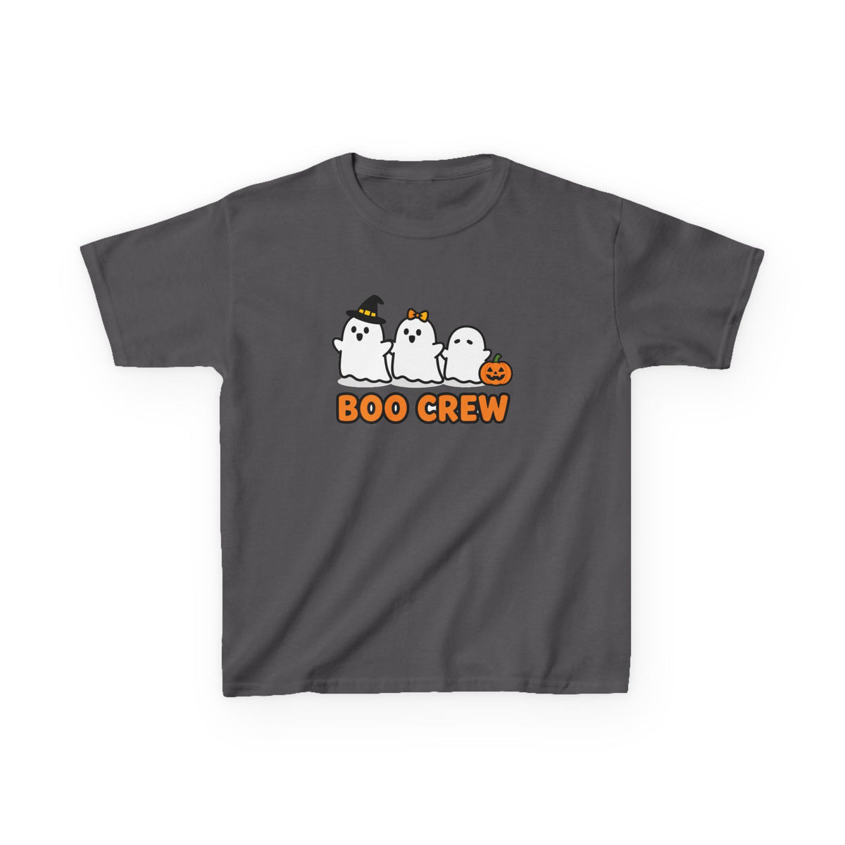 Boo Crew Kids Ghost Halloween Tee - Cute, Not Scary, Youth XS-XL