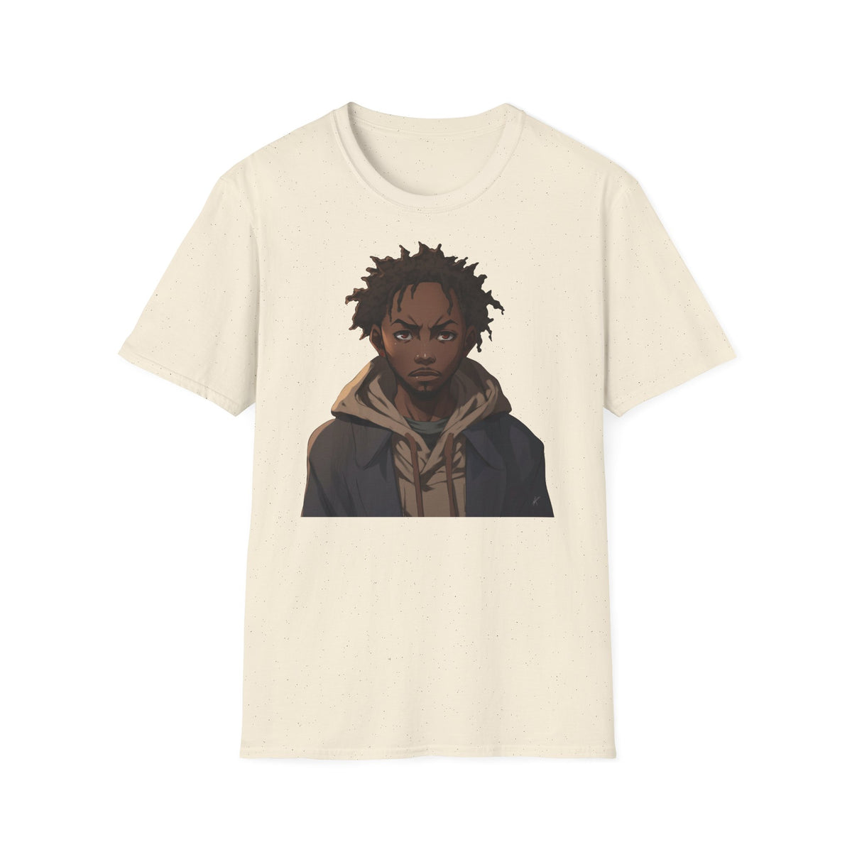 Urban Anime Dreadlocks Hoodie Portrait Graphic Tee - Streetwear