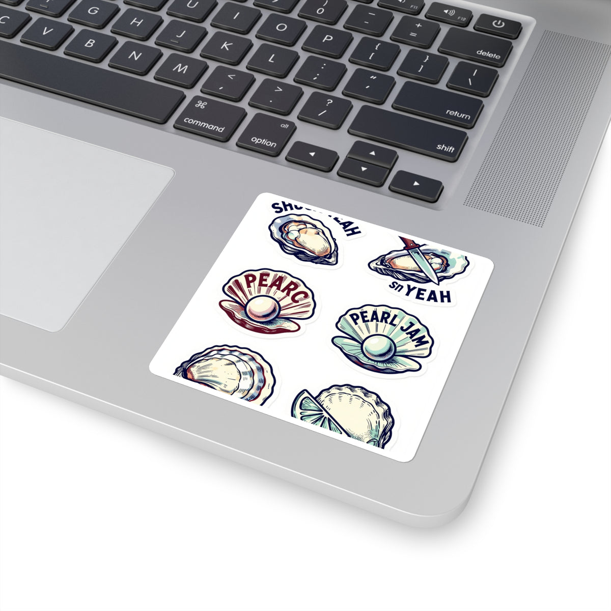 'Shuck Yeah' Virginia Oyster Pun Sticker Sheet, 4x6in Raw Bar Gift