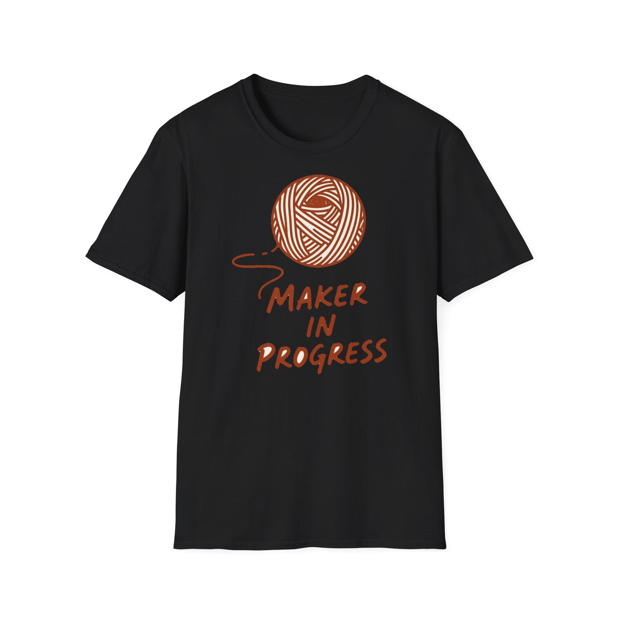 Maker In Progress Yarn Skein Tee – Craft Fair Vendor Shirt