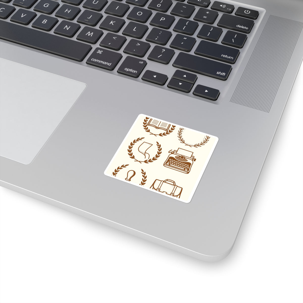 'Dog-Eared Pages' Literary Sticker Sheet, Dark Academia Vinyl 4x6in