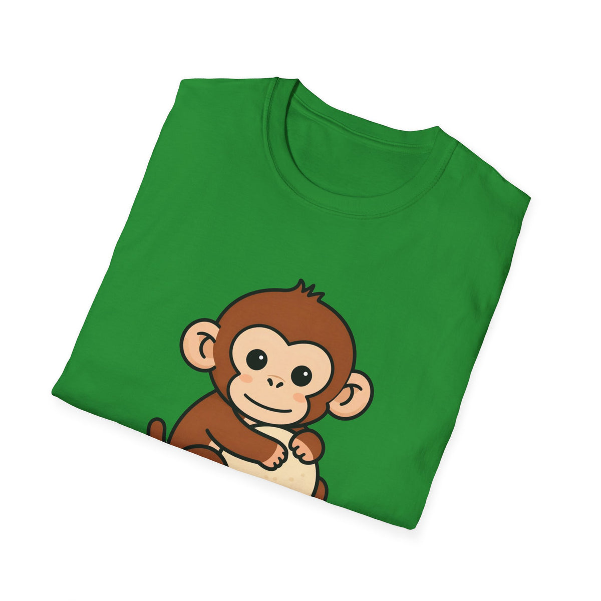 Never Letting Go Monkey & Plush DTF Tee - Unisex Graphic T-Shirt