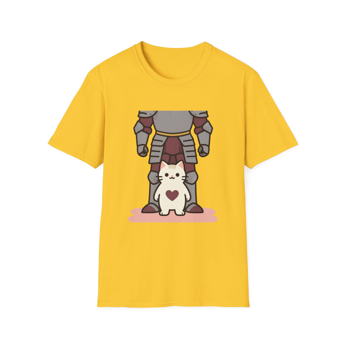 'Tiny Guard, Big Heart' Armored Kitten Knight Unisex Tee