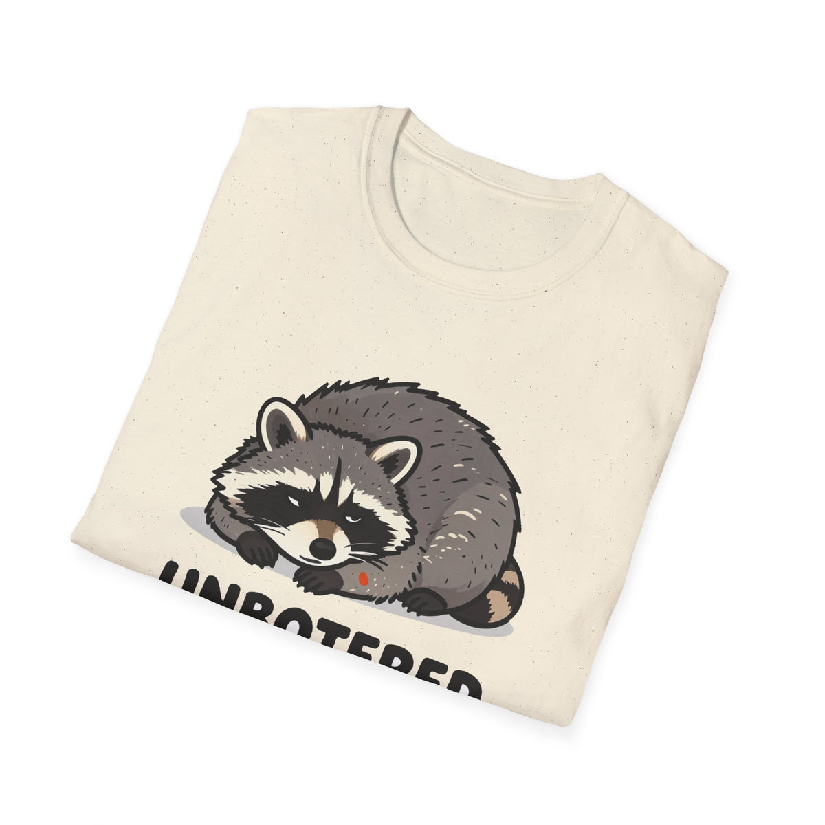 Unbothered Energy Raccoon Tee - Funny Meme Graphic T-Shirt