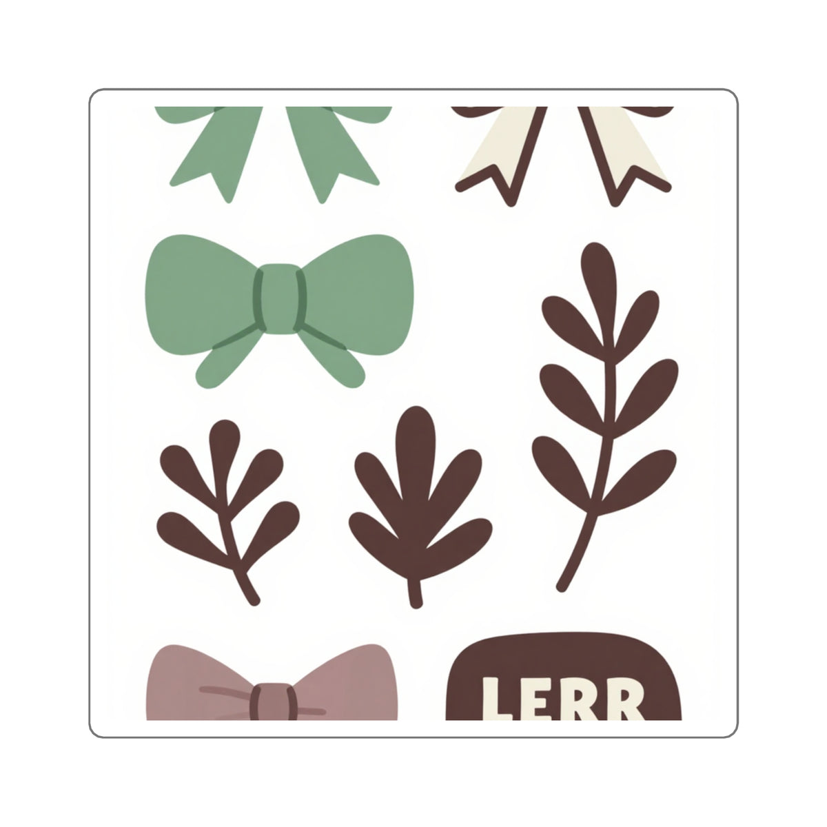 Coquette Bows & Botanicals Kiss-Cut Sticker Sheet, 4x6in