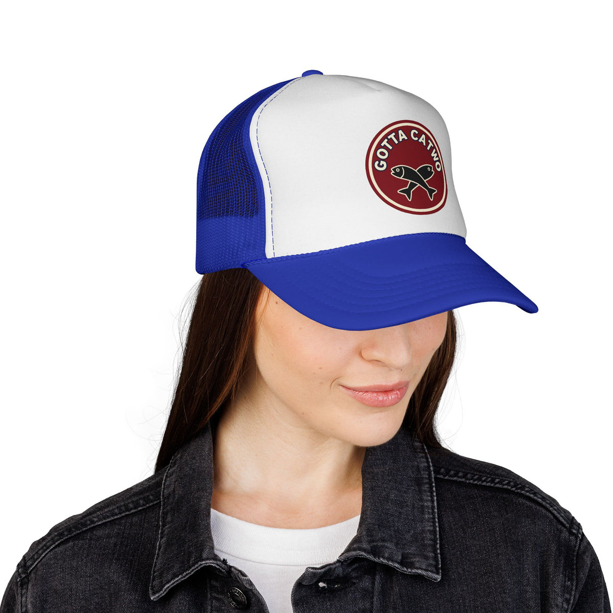 'Gotta Catch Two' Funny Trucker Hat, Meme Snapback Gift