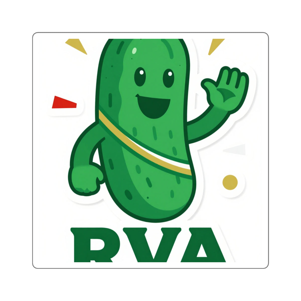 Pickle Parade RVA Sticker, 4in Matte Die-Cut Vinyl