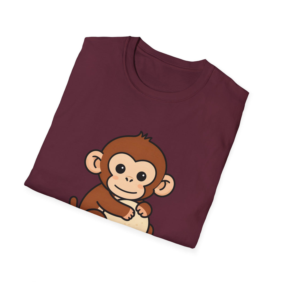 Never Letting Go Monkey & Plush DTF Tee - Unisex Graphic T-Shirt