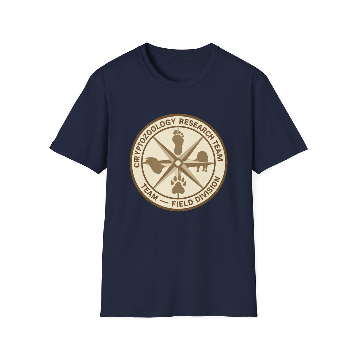 Cryptozoology Research Team Badge Tee, Unisex Softstyle