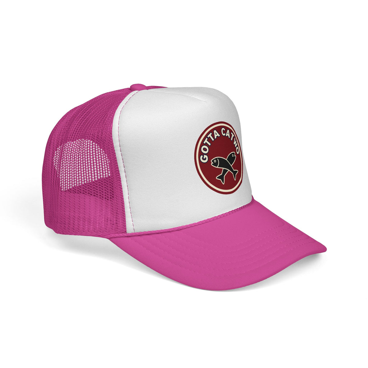 'Gotta Catch Two' Funny Trucker Hat, Meme Snapback Gift