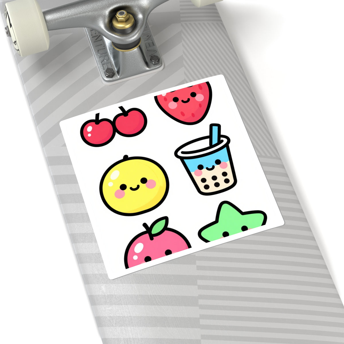 'Sugar Rush' Kawaii Fruit Sticker Sheet, 4x6in Y2K Cutecore Stickers