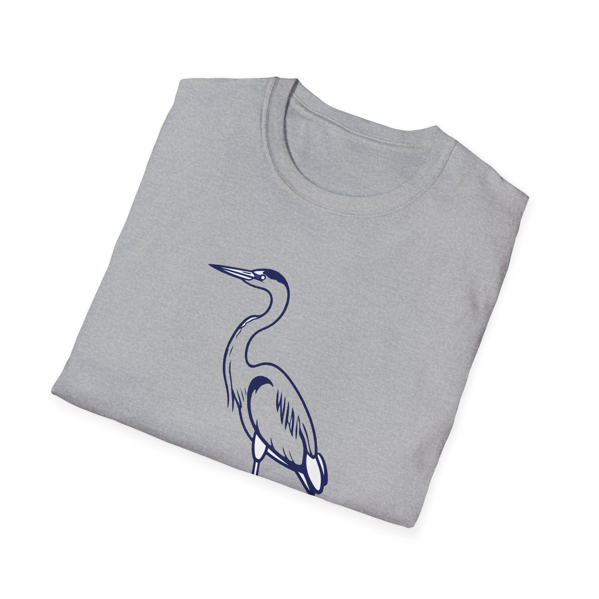 'Slow Drift' Blue Heron Line-Art Tee, James River Style