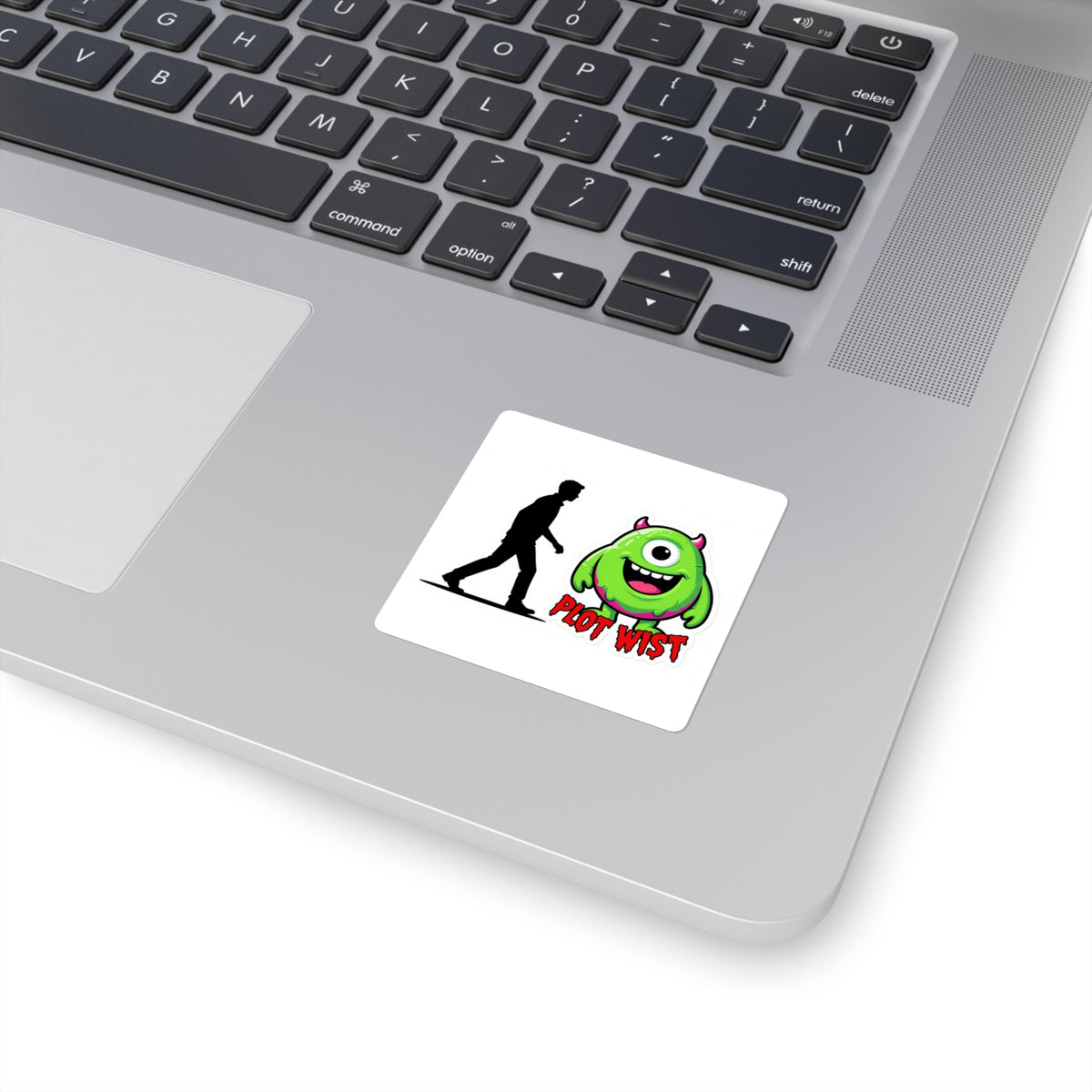 'Plot Twist' Costume Reveal Kiss-Cut Sticker, 3in Halloween Decal