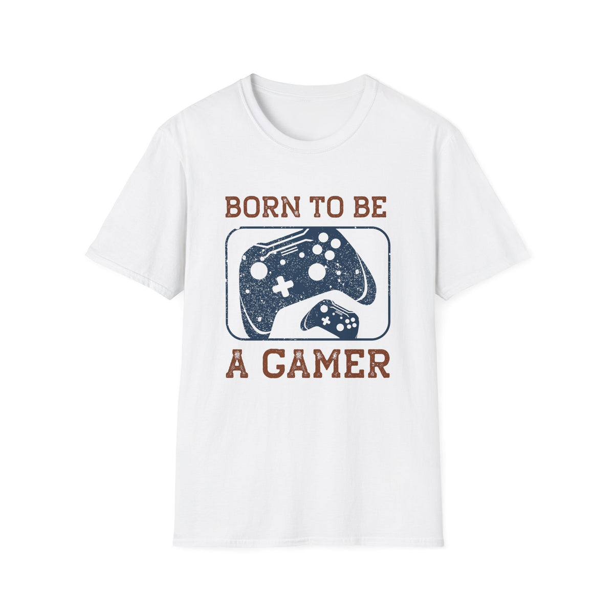 Born to Be a Gamer Controller Graphic Tee, Black DTF Print