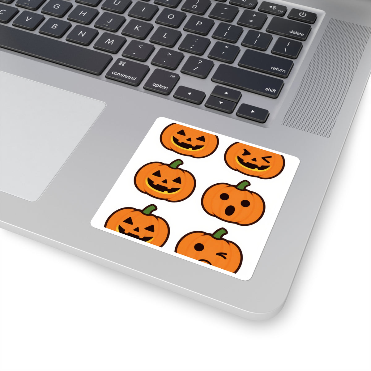 Glow-in-Dark Pumpkin Mini Sticker Sheet, Boo Basket Filler 3x4in