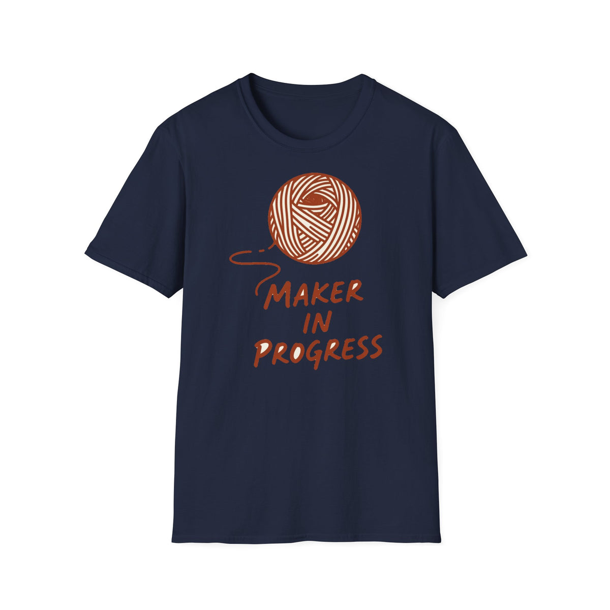 Maker In Progress Yarn Skein Tee – Craft Fair Vendor Shirt