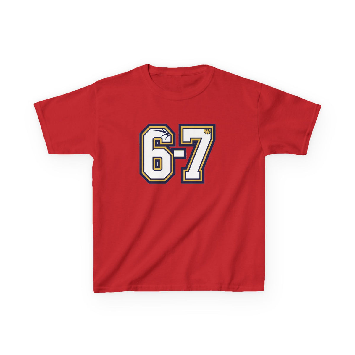 '6-7' Meme Youth Tee - Varsity Basketball Graphic Shirt