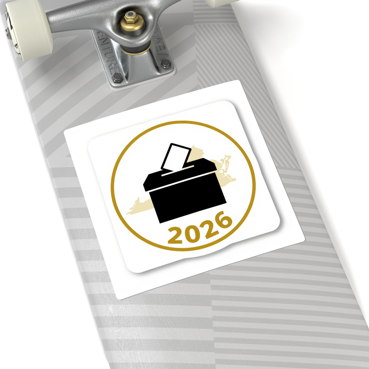 Virginia Decides 2026 Nonpartisan Voter Sticker, 3in Square Decal