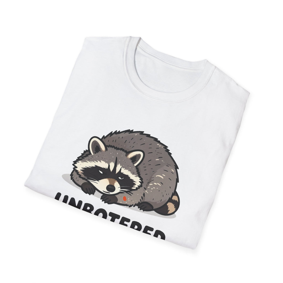Unbothered Energy Raccoon Tee - Funny Meme Graphic T-Shirt
